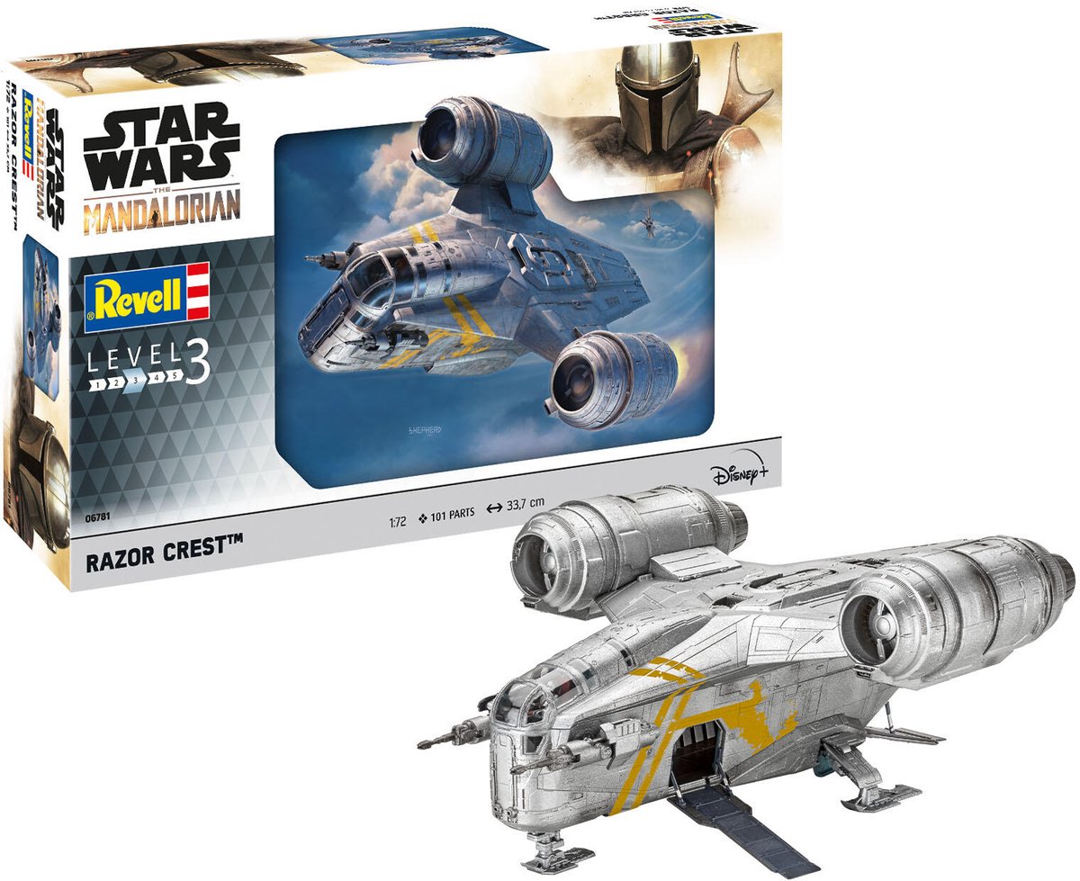 Revell Modellbausatz Star Wars – Razor Crest The Mandalorian 1:72 – 101-tlg.