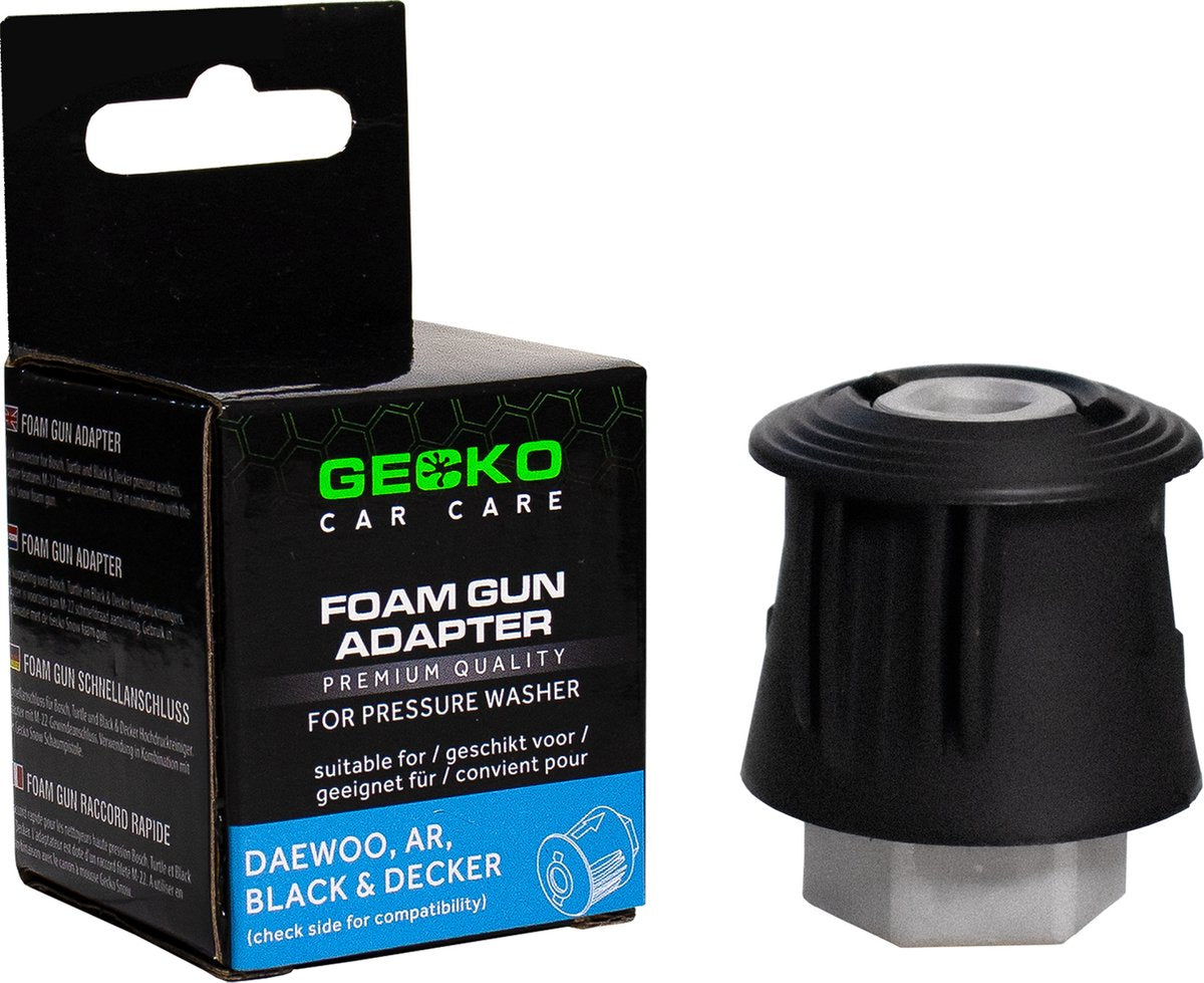 Gecko Autopflege Gecko Schaumpistolenadapter Daewoo Patriot AR* Black Decker