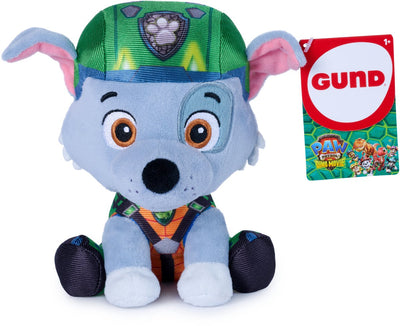 Paw Patrol Gund – Rocky's Dino-Film-Plüsch, offiziell lizenzierter Plüsch, Film-Merchandise, 15,2 cm