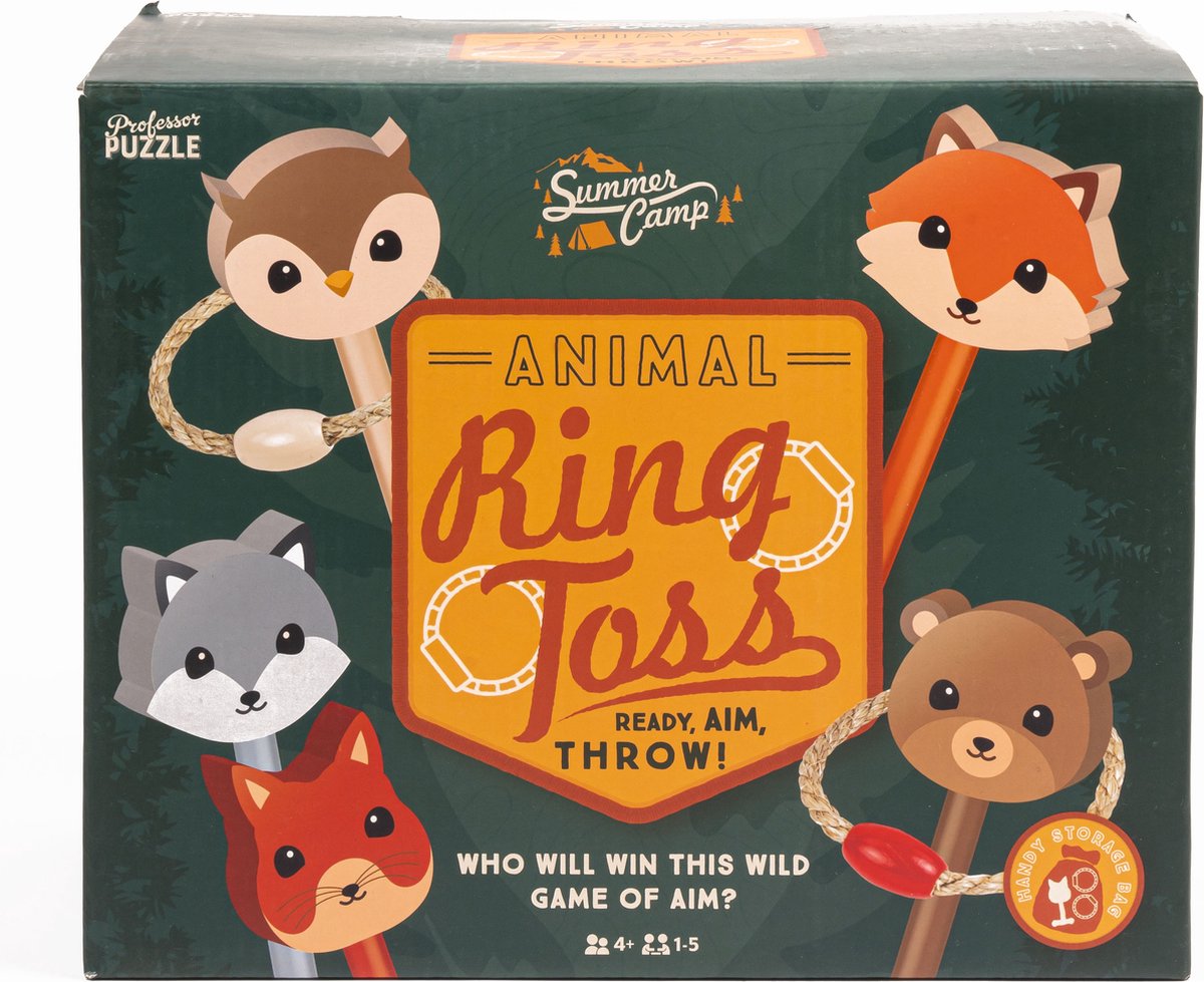 Professor Puzzle Tier Ringwurf - Brettspiel - Englisch -