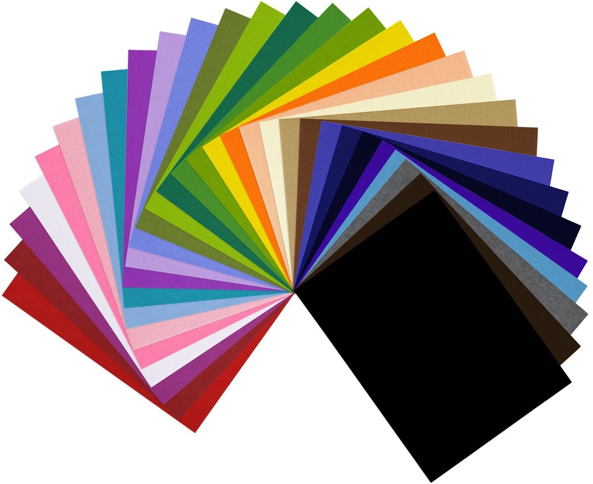 Vaessen creative • Filz-Multipack 1 mm A3 sortiert 30 Stk.