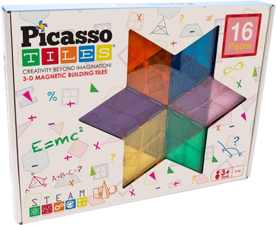 Selecta Picassotiles Geometrie - Magnetische Konstruktionsfliesen, 16dlg.