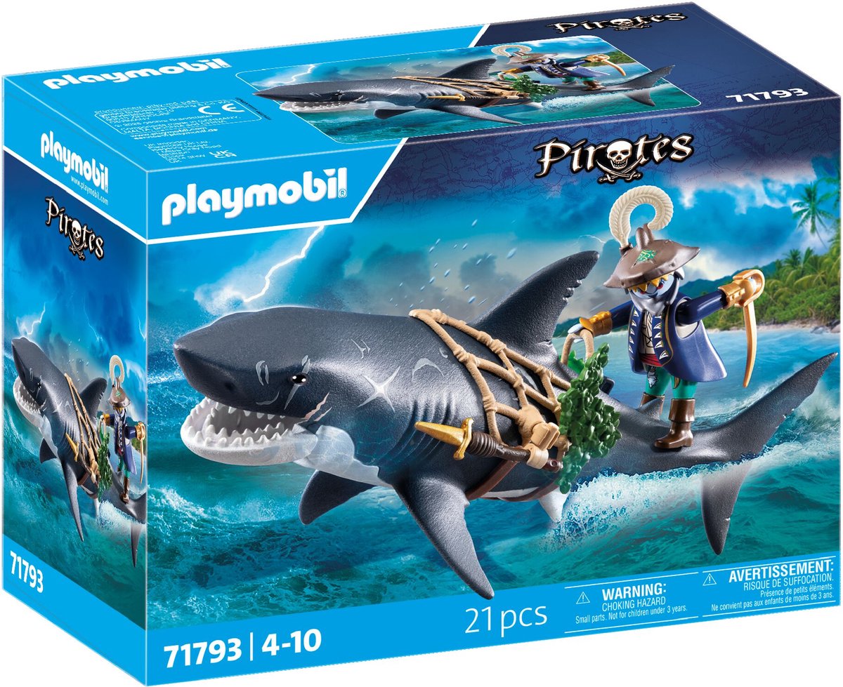 Playmobil 71793 Riesenhai mit Pirat