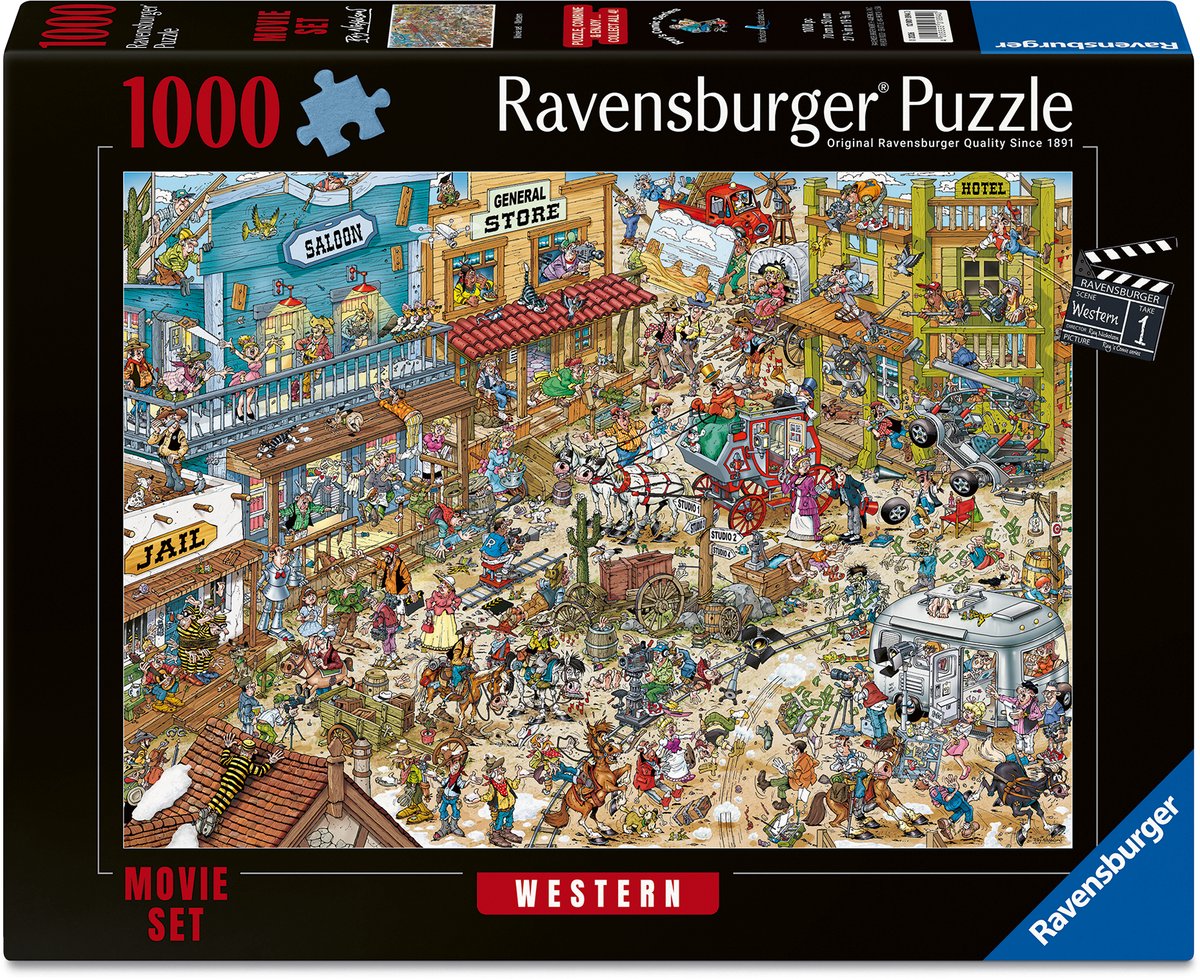 Ravensburger Puzzle Filmset Western - 1000 Teile.