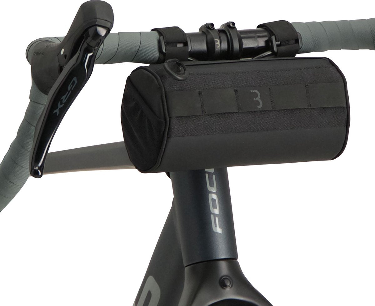 BBB Fahrradlenkertasche Rennrad Gravelbike 1,5 Liter – wasserdichter Reißverschluss – abnehmbare Lenkertasche Fahrrad – Bikepacking-Taschen – Barrelpack BSB-151M