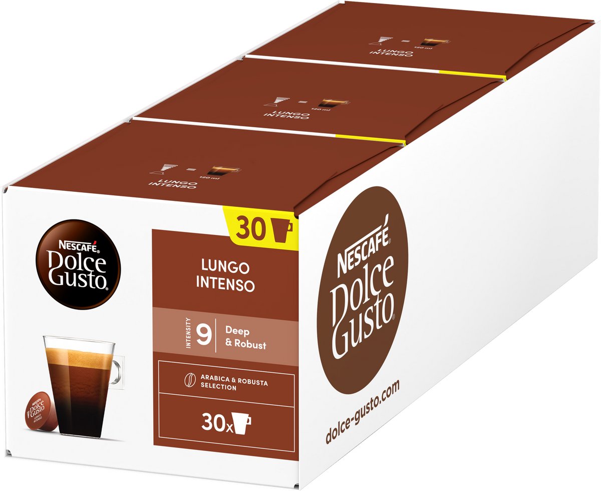 Nescafé® Dolce Gusto Nescafe Dolce Gusto Kapseln Lungo Intenso – 90 Kaffeekapseln für 90 Tassen Kaffee