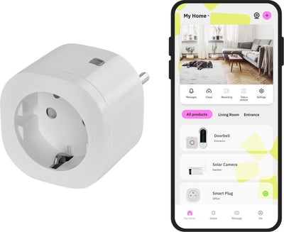 Omajin by Netatmo Omajin Smart Plug SK – Smart Plug – WLAN – Timer-Funktion – kompatibel mit Amazon Alexa und Google Home – Steuerung über Omajin Smart App – Weiß