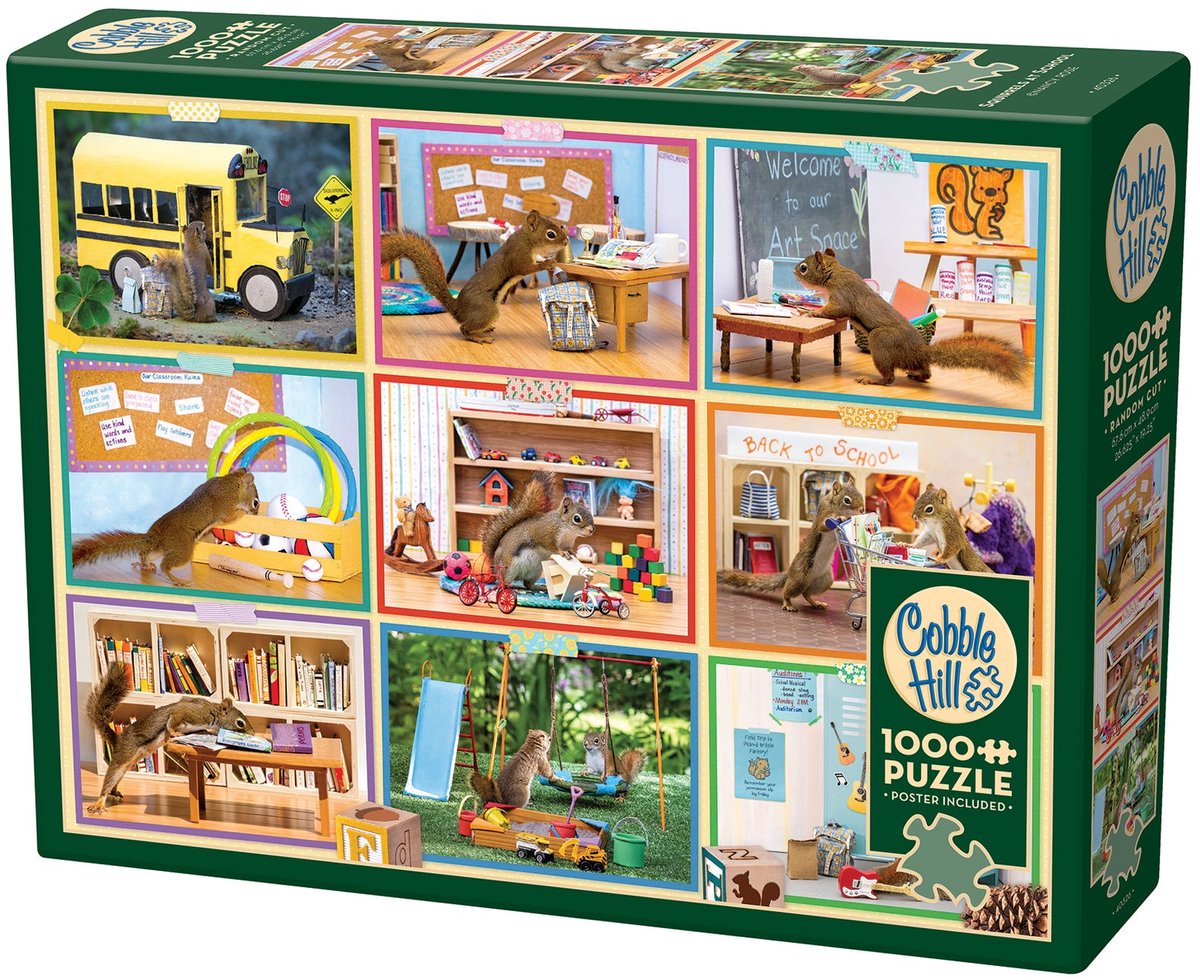 Cobble Hill Puzzle 1000 Teile – Eichhörnchen in der Schule