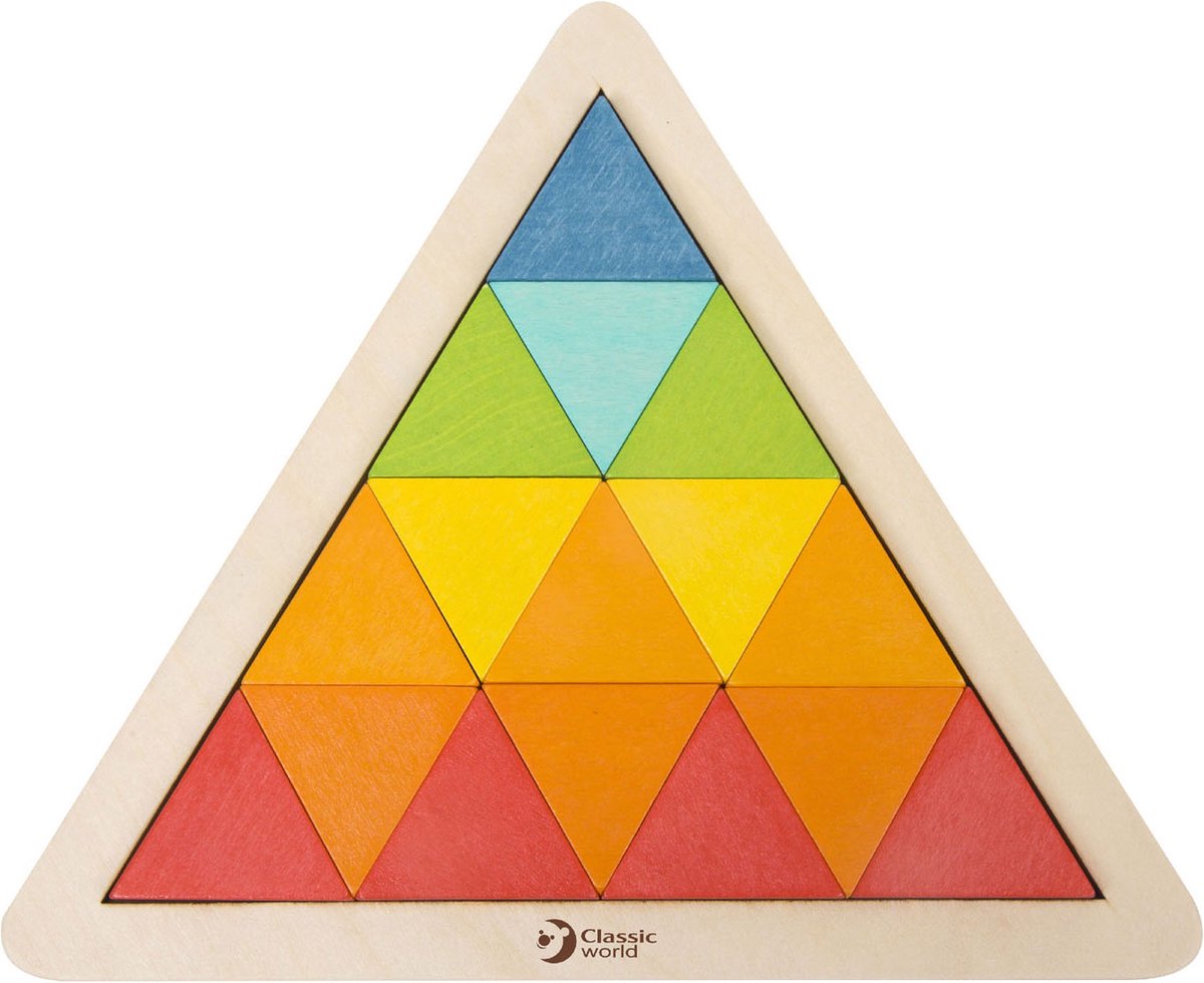Klassiker World World Wooden Mosaic Puzzle, 67st.