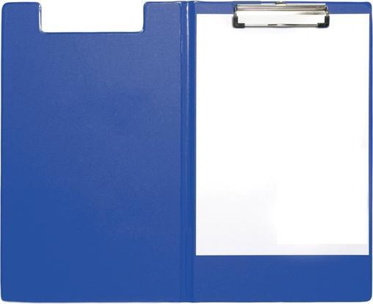 Seco Klemmbrett A4+ - mit Klappe - blau - se-570-pvc-bu