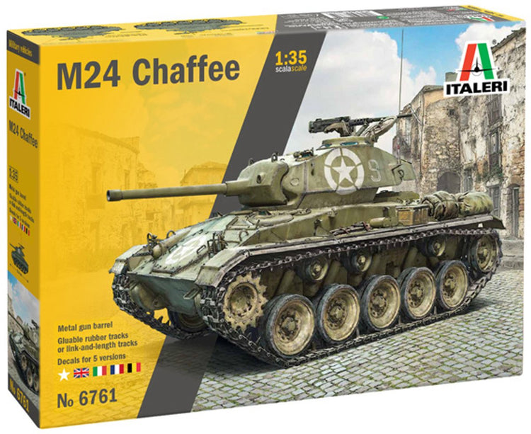 Italeri Modellbausatz Militärfahrzeuge - 6761 m24 -chaffee- - leichter Aufklärungspanzer aus Kunststoff - 1:35 - Modellbau