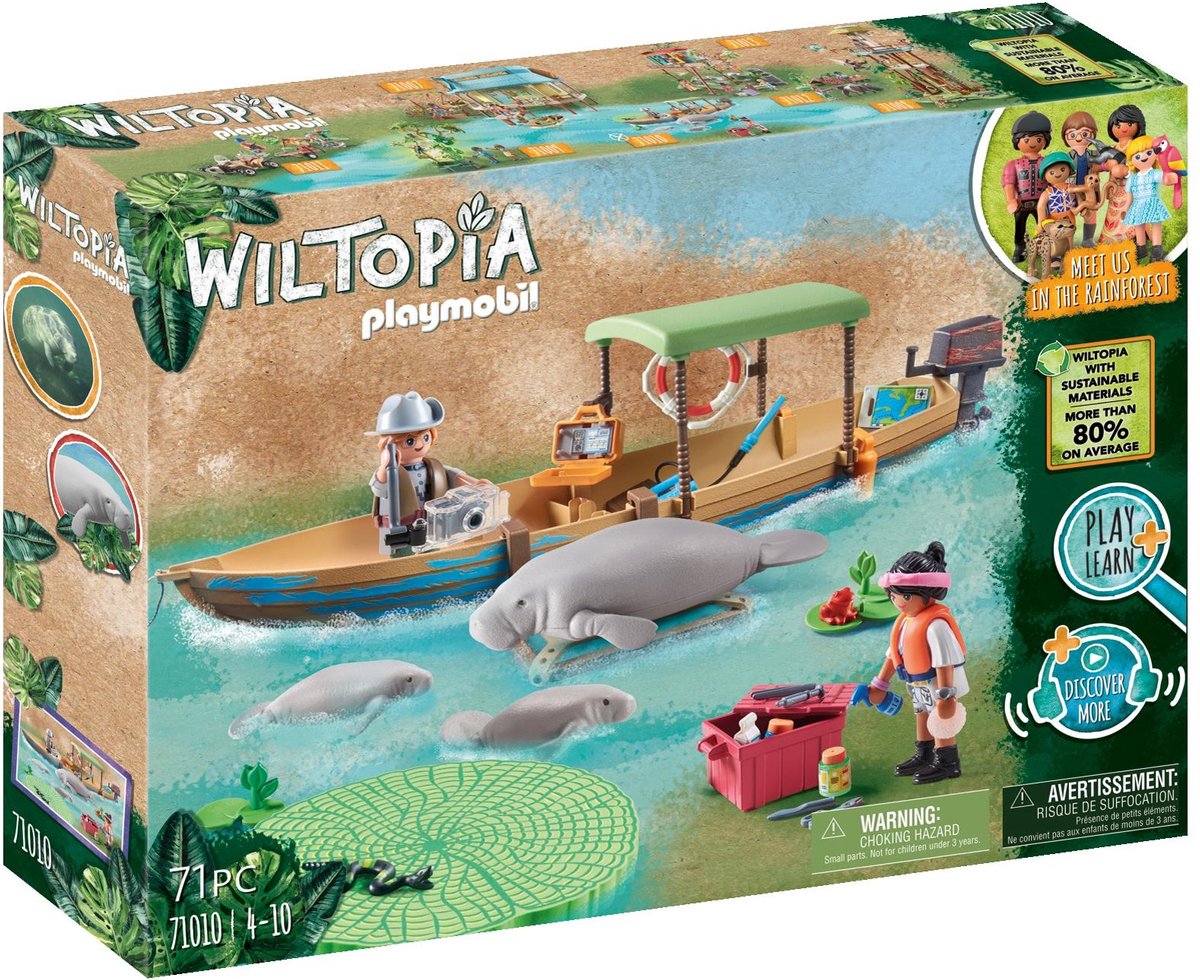 Playmobil Wiltopia Bootsfahrt zu den Meereskühen 71010