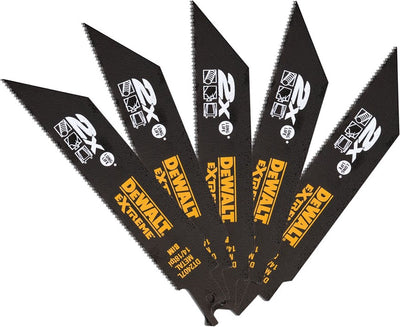 Dewalt dt2407l-qz – Sägeblatt für Säbelsäge – Metall Extreme – 152 mm – 1,4–1,8 mm – 5 Stück