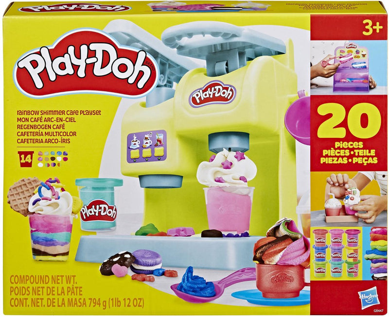 Playdoh Regenbogenschimmer-Café-Spielset