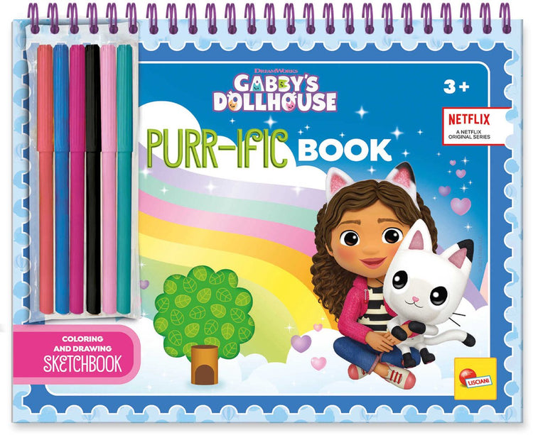 Lisciani Gabby's Dollhouse Skizzenbuch Purr-ific Buch zum Ausmalen und Zeichnen in Display 8
