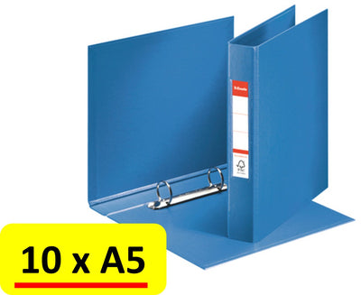 Esselte Ringbinder Vivida A5 2r PP 25mm blau - 10 Stück