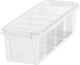 Smartstore - Classic 04 Aufbewahrungsbox 3,5 Liter mit Trennwand - Polypropylen - transparent