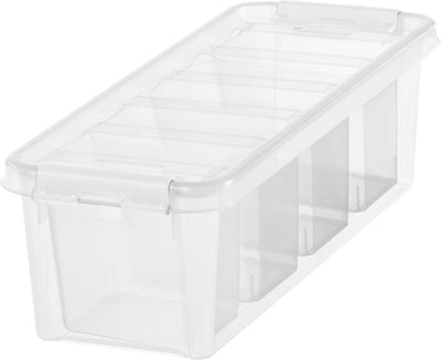 Smartstore - Classic 04 Aufbewahrungsbox 3,5 Liter mit Trennwand - Polypropylen - transparent