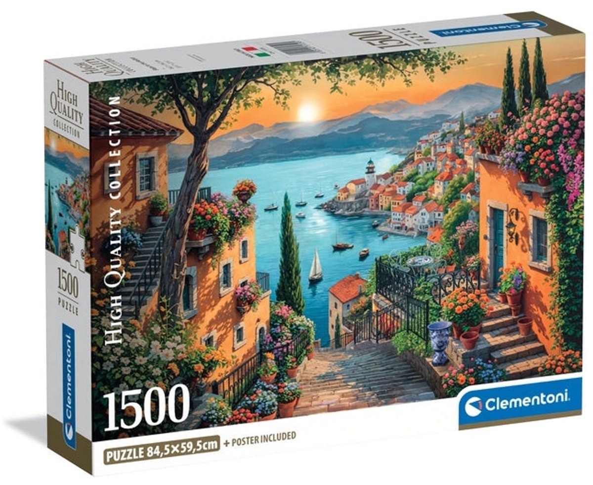 Clementoni – Puzzle – 1500 Teile – Schritte zum Hafen 2025 – Puzzle für Erwachsene – hochwertige Sammlung