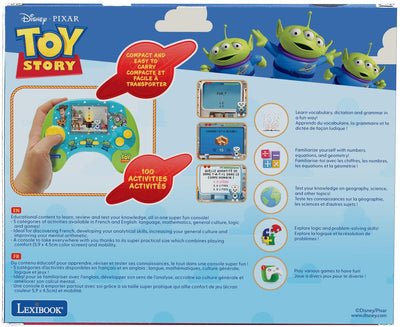Lexibook Stream Console® Toy Story Pädagogische tragbare zweisprachige Sprechkonsole mit 100 Aktivitäten und 2,8-Farben-LCD-Bildschirm in Französisch und Englisch