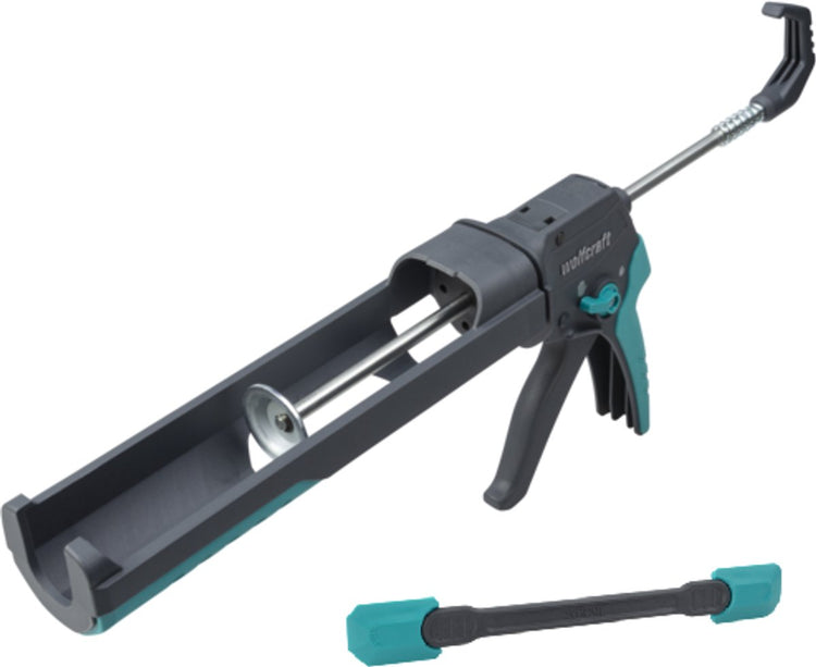 Wolfcraft – Kartuschenpistole mit Kartuschenspatel – Dichtmittel mit Kartuscheneisen – 8682060