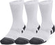 Under Armour ua Performance Tech 3pk Crew-Wht Unisex-Sportsocken – Weiß – Jet Grey