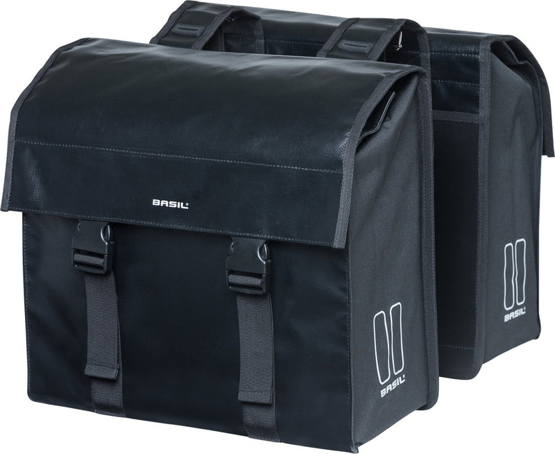 Basil Urban Load Doppel-Fahrradtasche - Schwarz