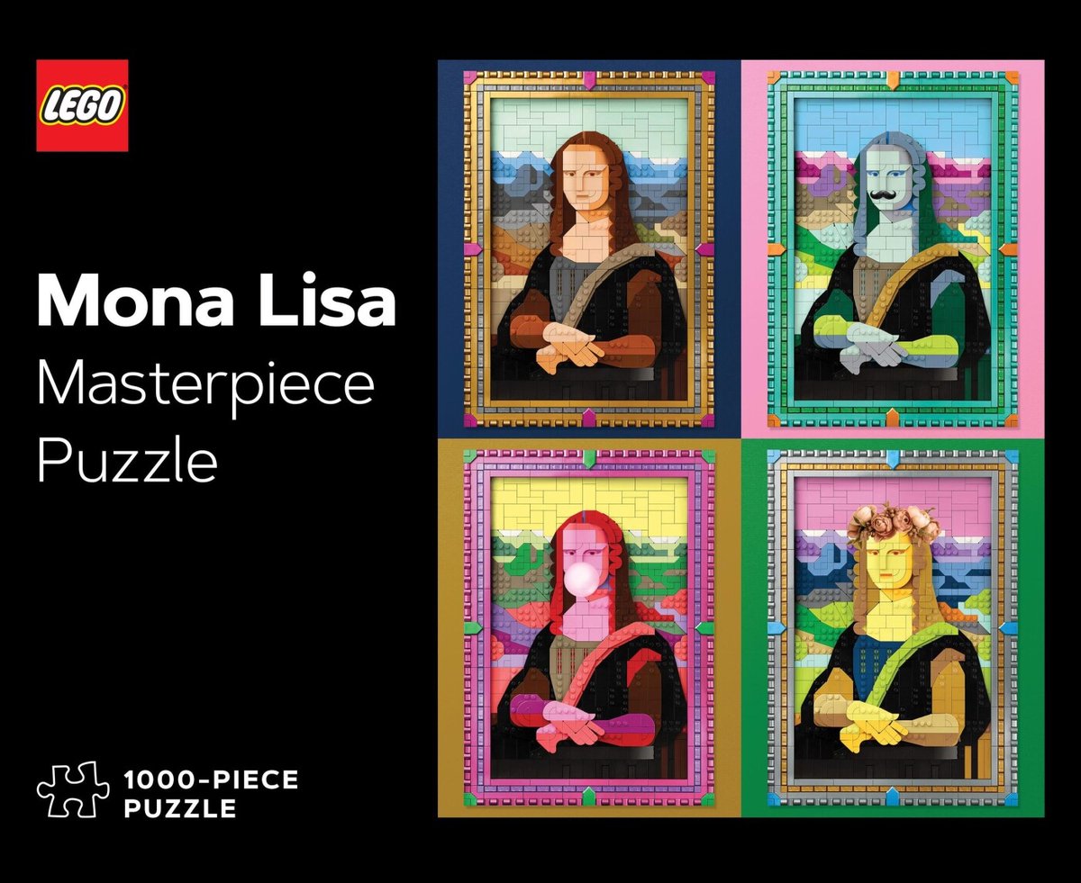 Euromic Lego – Lego Masterpiece Puzzle: Mona Lisa 1000-teiliges Puzzle