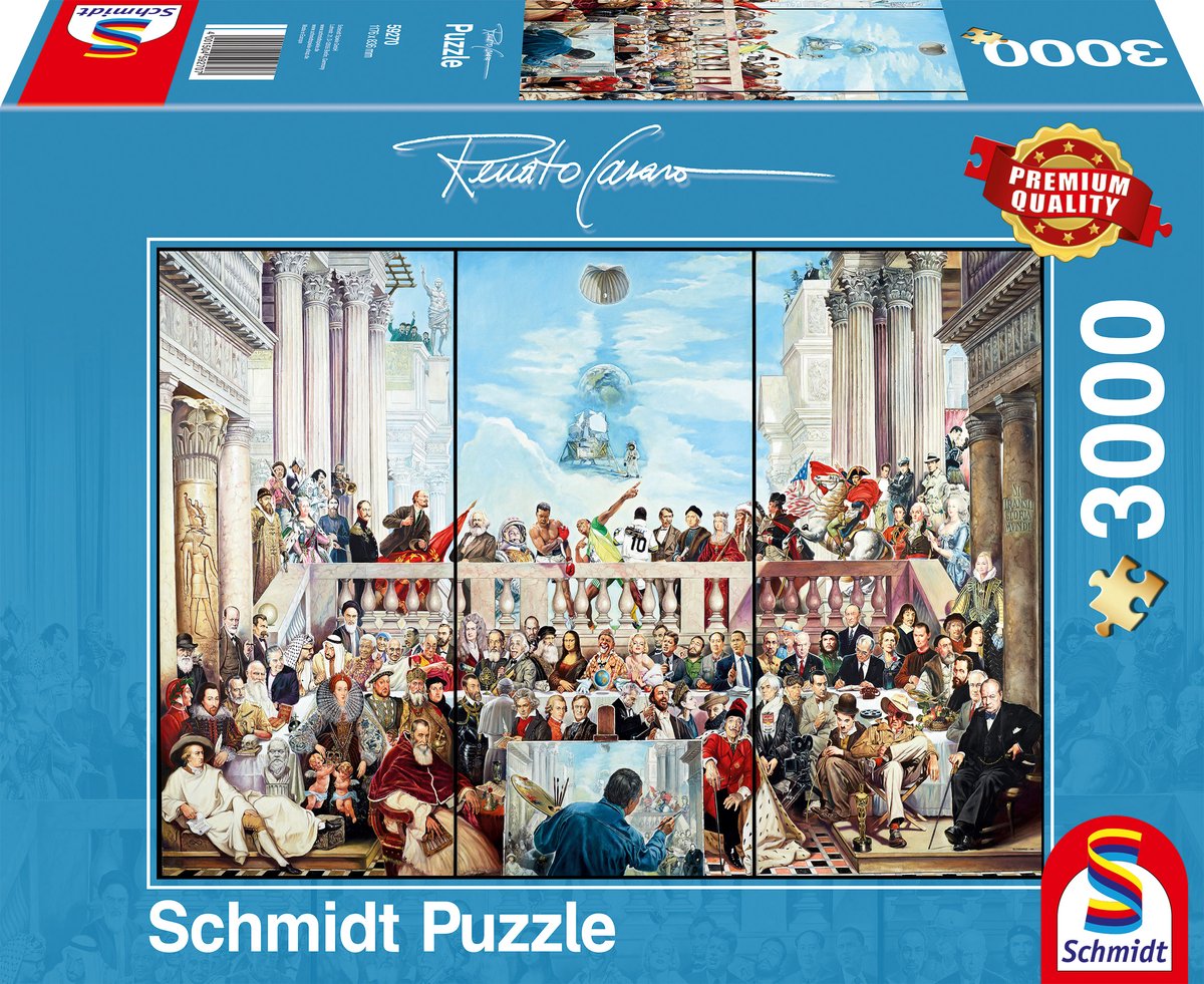 Schmidt – Puzzle – So vergeht der Ruhm der Zeit – Renato Casaro – 3000 Teile – Erwachsene – ab 14 Jahren