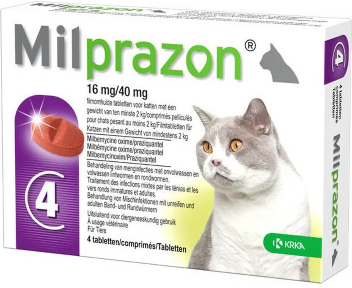 Krka Milprazon Wormingstablets Katze