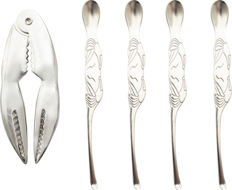Point-virgule 5-teiliges Set aus Hummergabeln und Hummerzangen aus Edelstahl 13,5x5,3x1cm