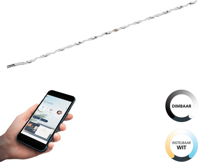 Eglo connect.z smarte LED-Streifenverlängerung – 200 cm – weiß – einstellbares weißes Licht – dimmbar – Zigbee