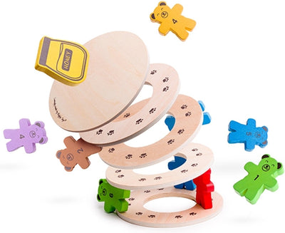 Bigjigs Holzstapelspiel Teddy Bears.