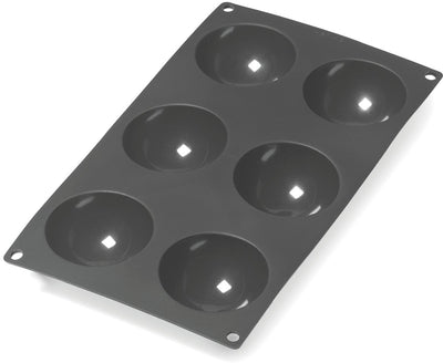 Lékué Backform 6 Halbkugeln – Silikon – Schwarz