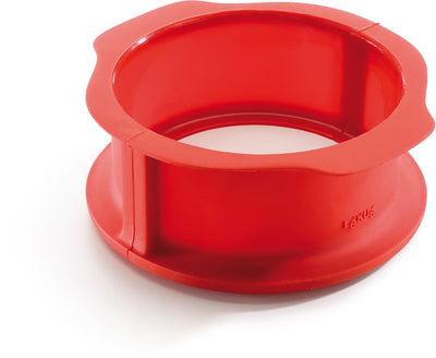 Lékué runde Springform mit Keramikplatte ø 15 cm – rot