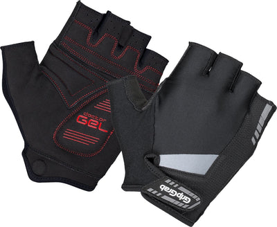 Gripgrab - Supergel gepolsterte Kurzfinger-Sommer-Fahrradhandschuhe Fahrradhandschuhe mit Polsterung - Schwarz - Unisex - Größe XXL