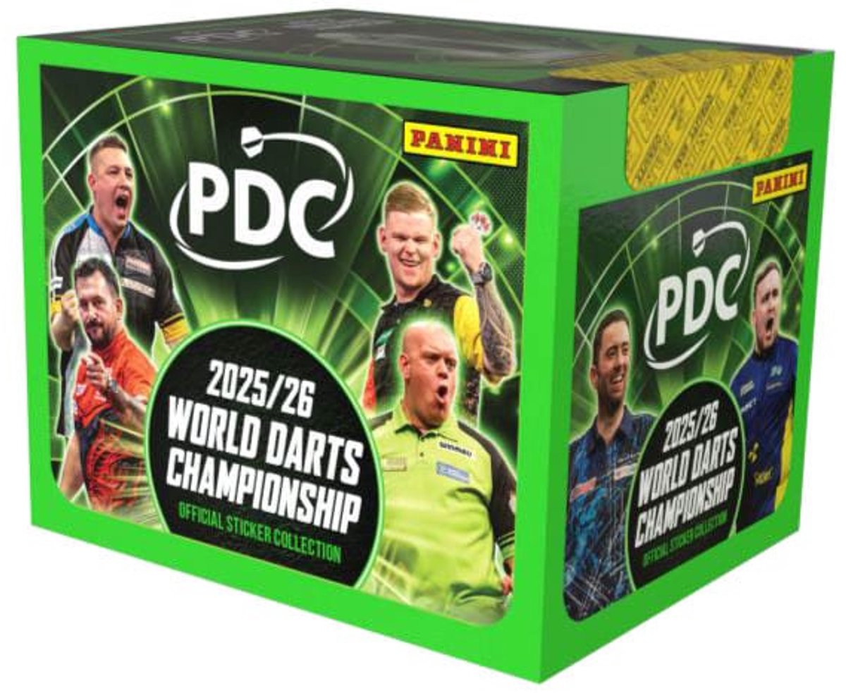 Panini PDC World Darts Championship 2025, 26 Aufkleber, Box (36)