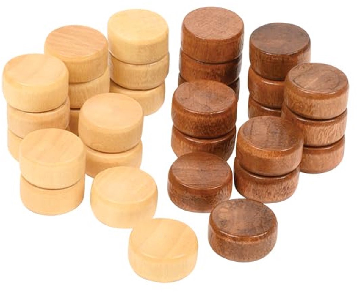 Philos Backgammon-Spielsteinset – mehrfarbig – 17 x 8 mm – Lernspiel.