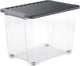 Rotho core plus Aufbewahrungsboxen - abschließbar - 4er-Set - stapelbar - 65 ltr