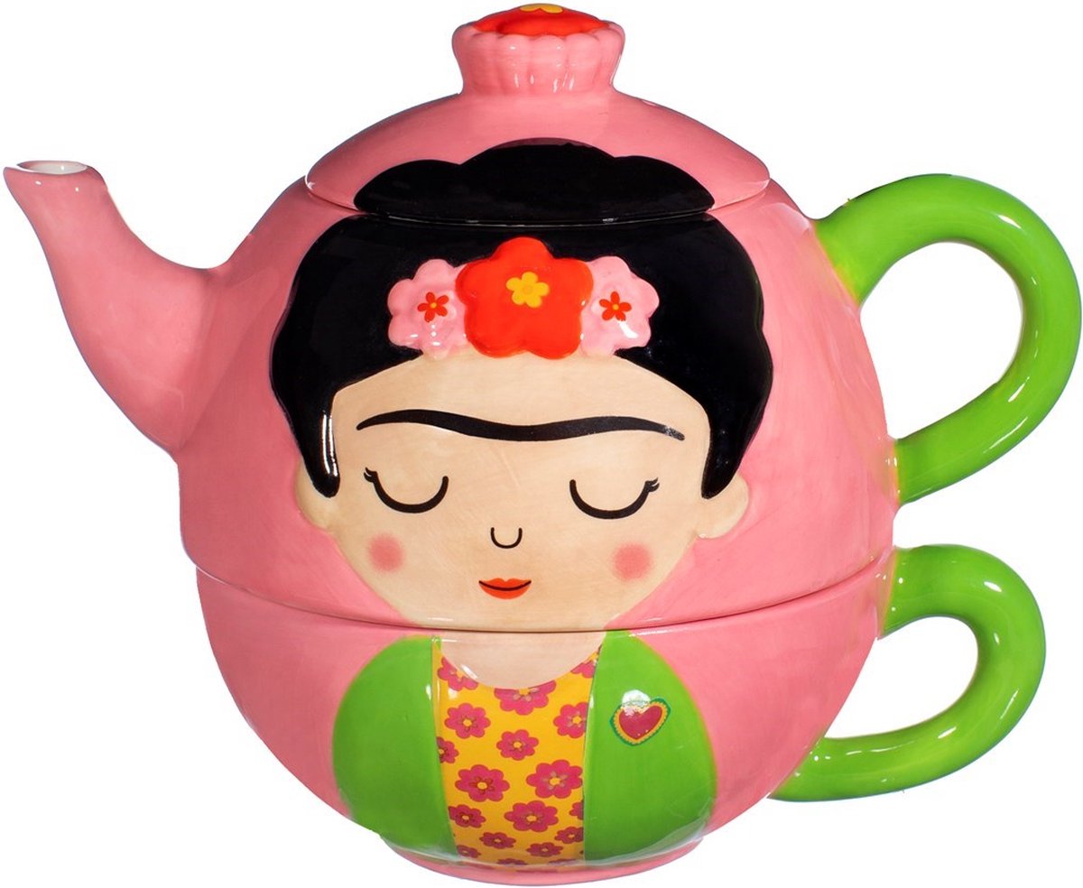 Sass Belle Frida Kahlo Teekanne mit Tasse –