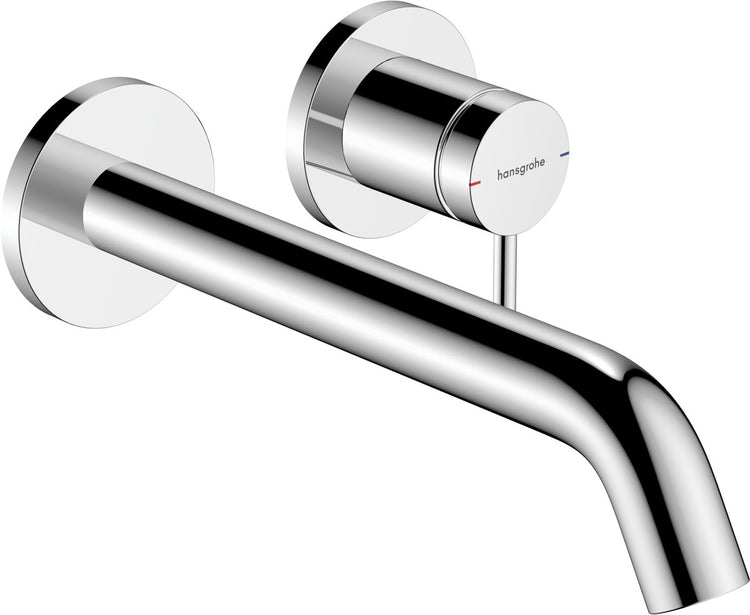 Hansgrohe tecturis s - Einbau-Waschtischarmatur - zur Wandmontage - Einhebelbedienung - 22,5 cm Auslauf - Chrom
