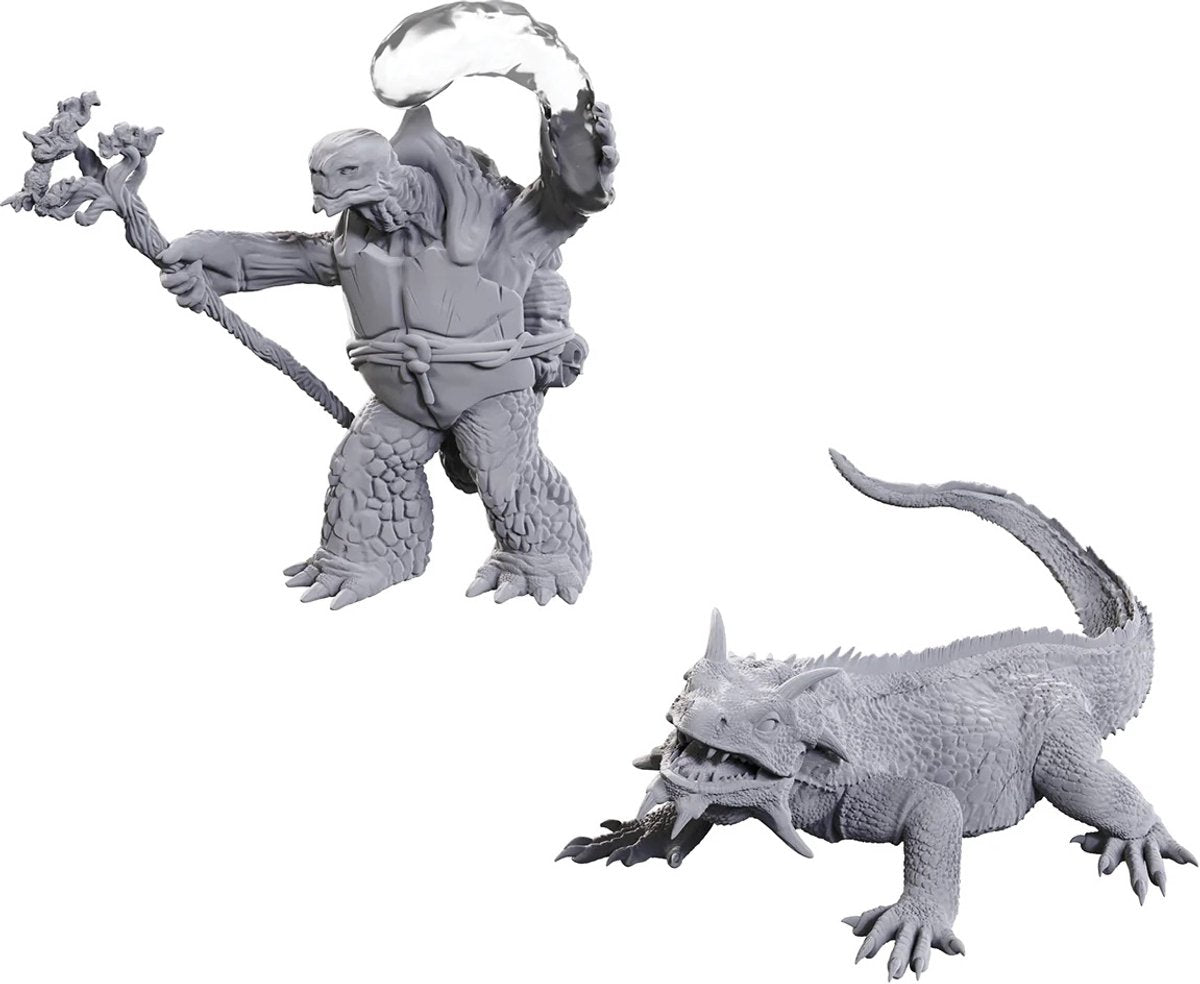Wizkids D D Nolzurs wunderbare Miniaturen Tortle Druid Wild Shape Giant Lizard