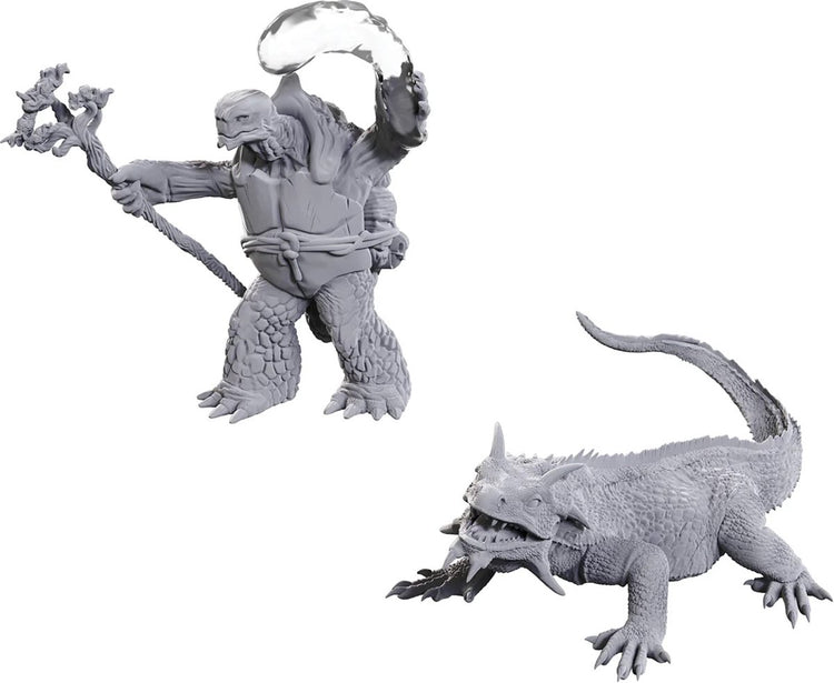 Wizkids D D Nolzurs wunderbare Miniaturen Tortle Druid Wild Shape Giant Lizard