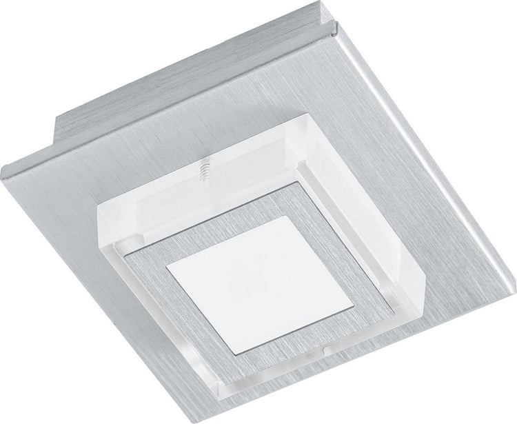 Eglo Masiano – Deckenleuchte – 1 Licht – LED – gebürstetes Aluminium – satiniert