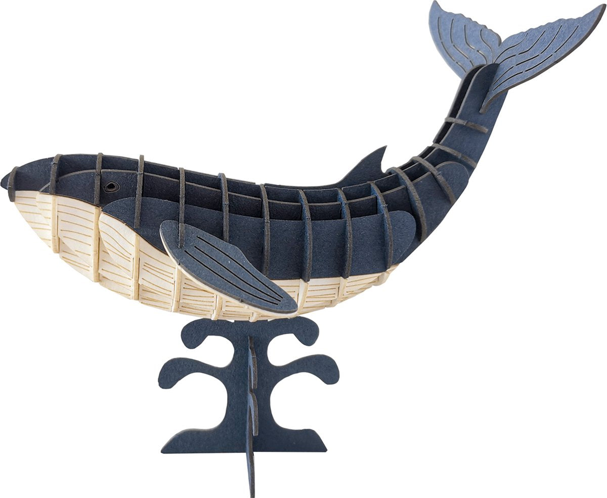 Fridolin 3D-Papiermodell - Blauwal.