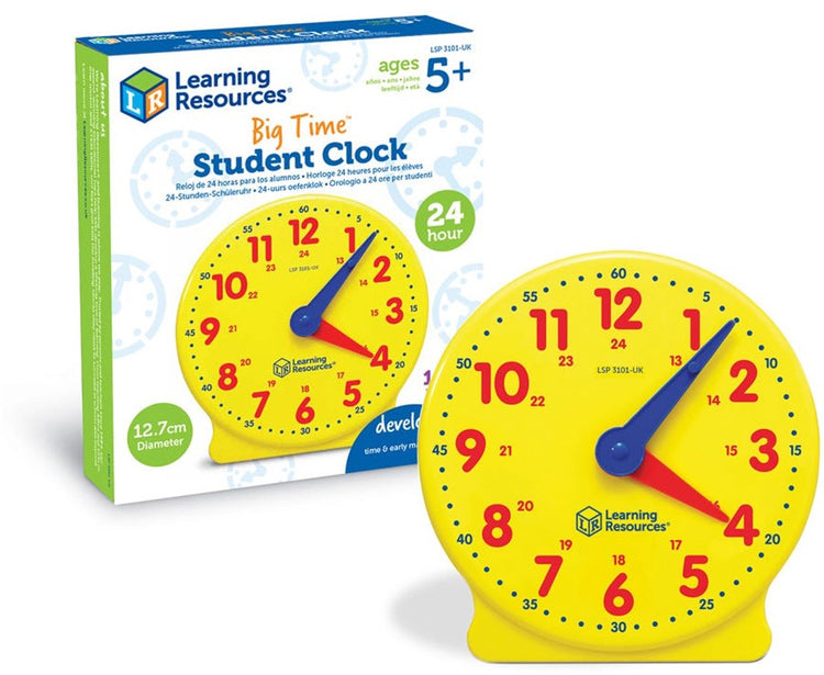 Lernressourcen big time® Lernuhr – 24-Stunden-Lernspielzeug für Kinder. -5+