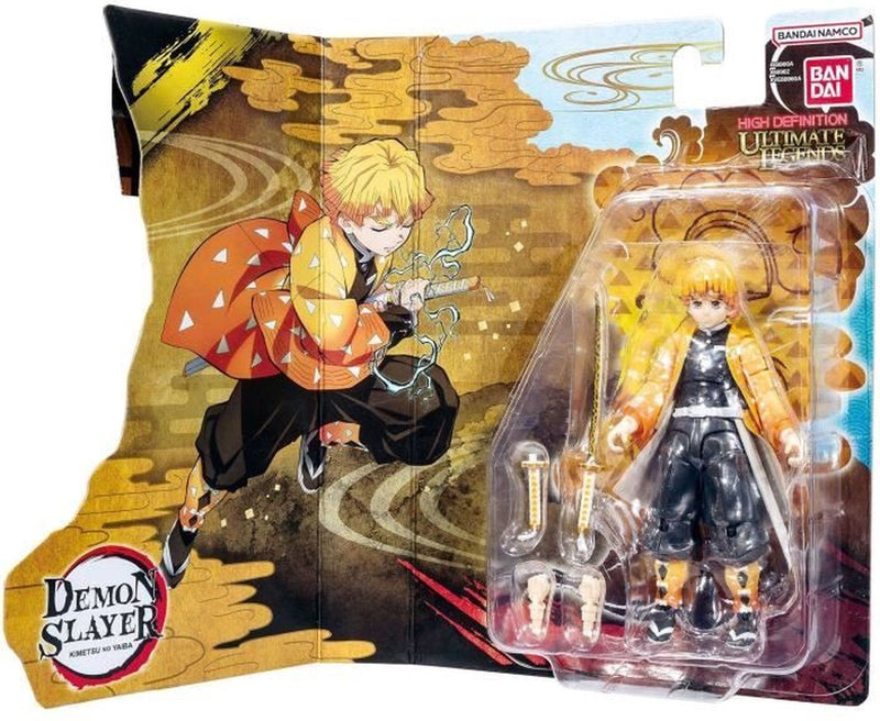 Bandai – Ultimate Legends HD – Dämonentöter-Actionfigur 12 cm – Zenitsu Agatsuma – offiziell lizenzierter Dämonentöter – Zenitsu-Actionfigur – Spielzeug für Kinder ab 4 Jahren – VE88962