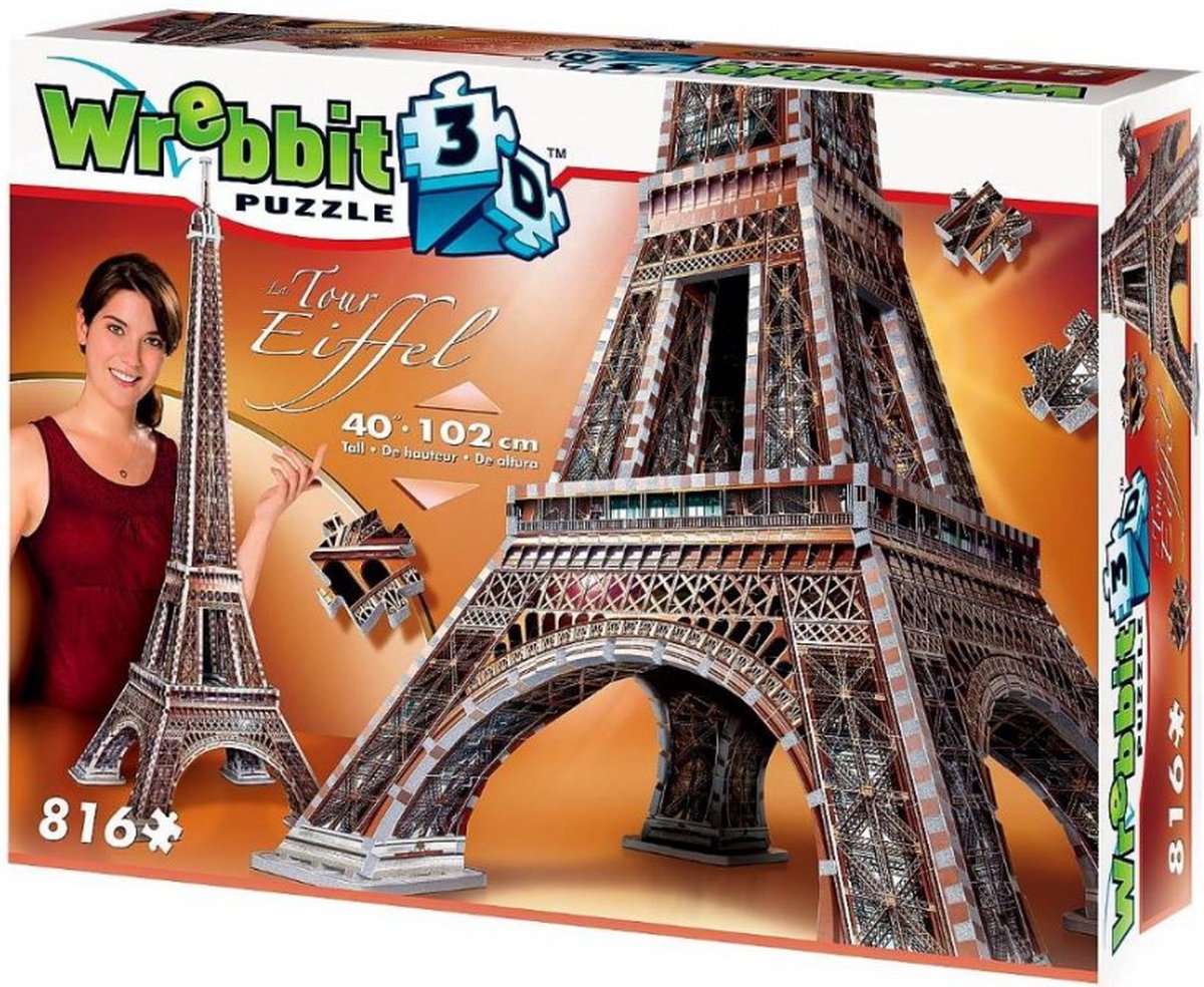 Wrebbit Eiffelturm – 3D-Puzzle – 816 Teile