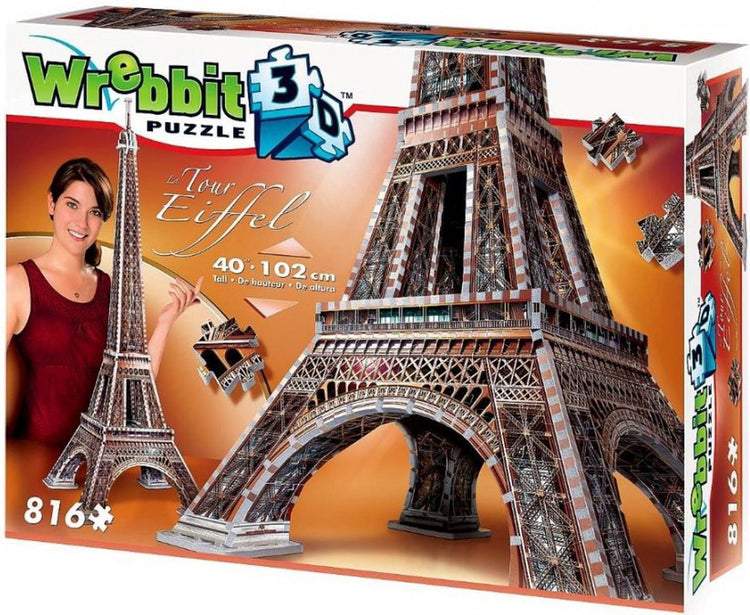Wrebbit Eiffelturm – 3D-Puzzle – 816 Teile