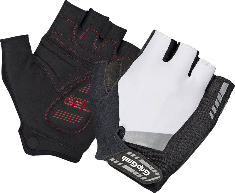 Gripgrab - Supergel gepolsterte Kurzfinger-Sommer-Fahrradhandschuhe Fahrradhandschuhe mit Polsterung - Weiß - Unisex - Größe XXL